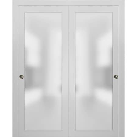 Sartodoors French Interior Door, 30" x 84", White PLANUM2102DBD-WS-6496